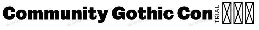 Community Gothic Con字体转换